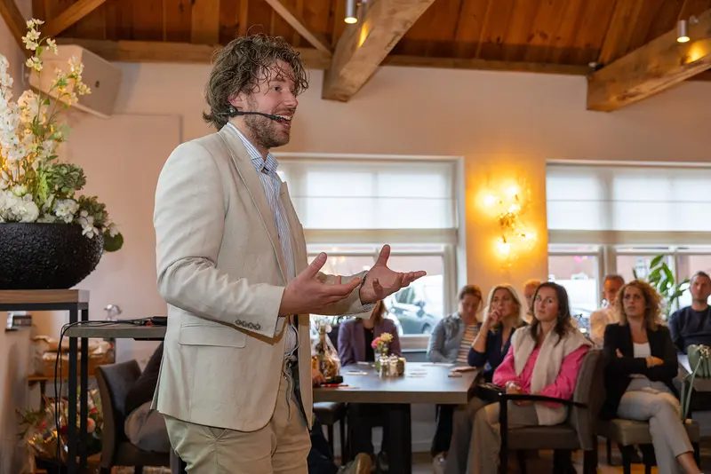 Job van den Berg tijdens keynotes en workshops