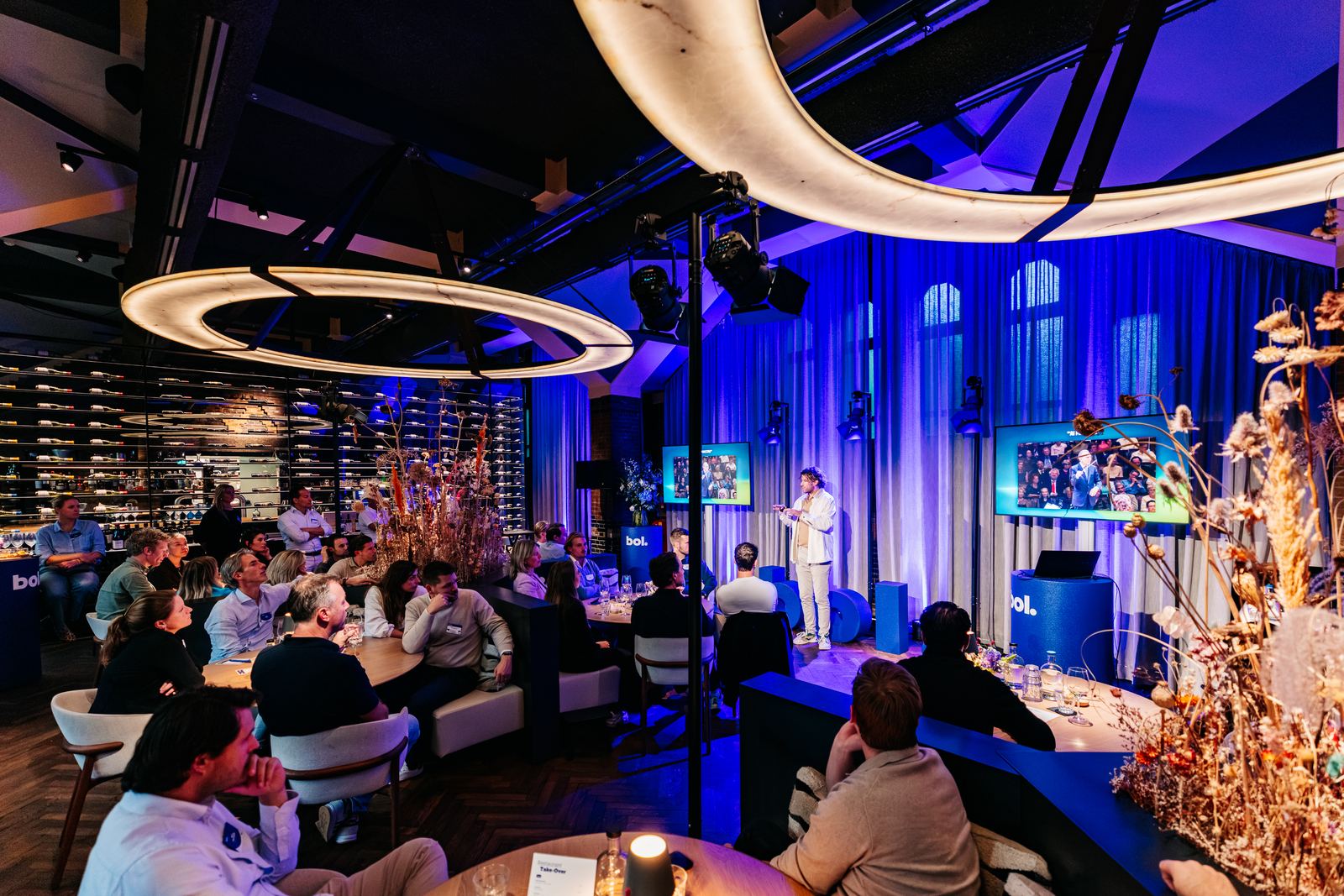 Job van den Berg tijdens een keynote over AI-agents